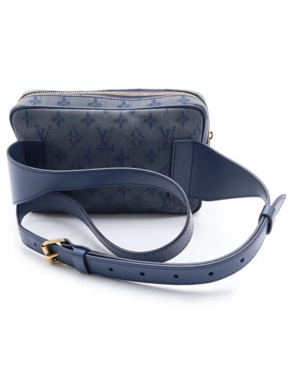 Louis Vuitton Bum Bag Outdoor Monogram Denim Navy Blue